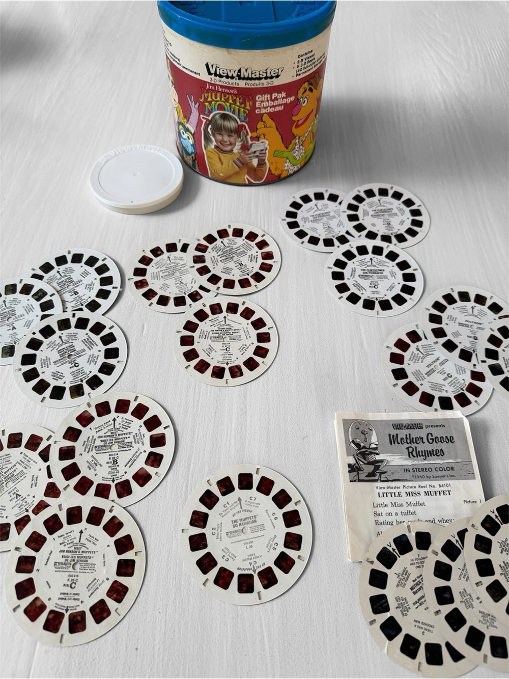 View Master Lot - Picture Reels - Muppets Sesame Street, Voltron, Mother Goose
